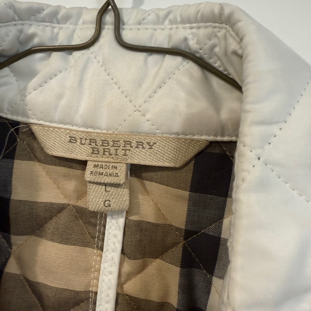 Burberry Brit Diamond Quilted Button Front Jacket - Large